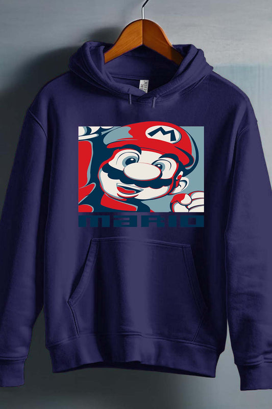 COULEUR:Marine|Sweat Capuche Garçon | mario vintage Marine