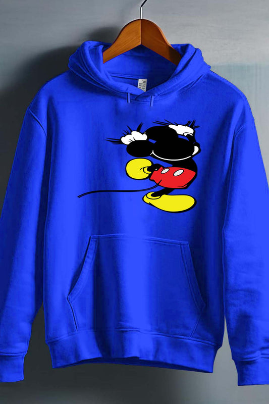 COULEUR:Bleu Roi|Sweat Capuche Garçon | mickey dos Bleu Roi