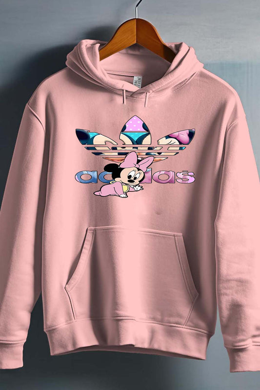 COULEUR:Rose|Sweat Capuche Fille | minnie bébé Rose
