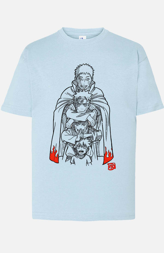 COULEUR:Bleu Ciel|T-shirt Garçon | naruto evolution Bleu Ciel