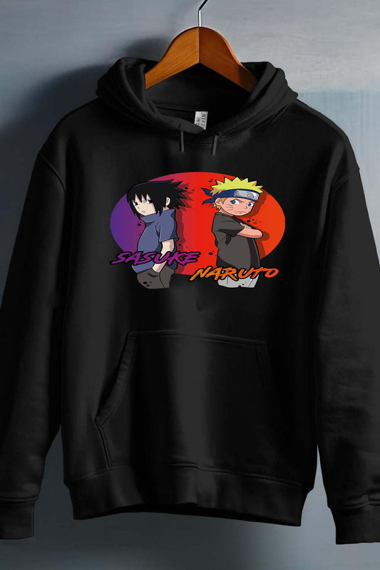 COULEUR:Noir|Sweat Capuche Garçon | naruto sasuke Mesa Noir