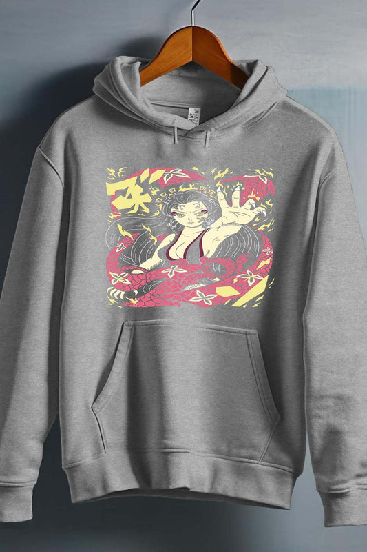 COULEUR:Gris|Sweat Capuche Garçon | nezuko demon 01A Gris