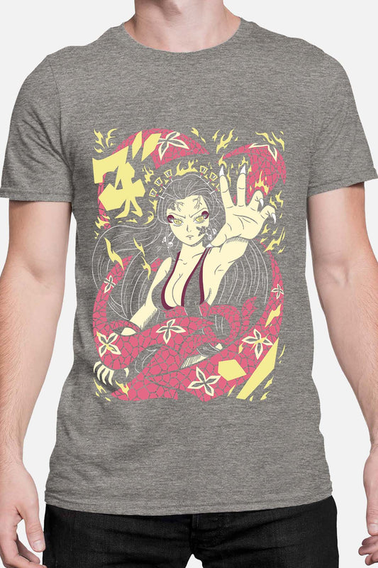COULEUR:Gris|T-shirt Homme | nezuko demon 01A Gris