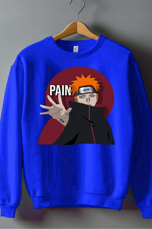 COULEUR:Bleu Roi|Sweat Col Rond Garçon | pain yashiko Mesa Bleu Roi