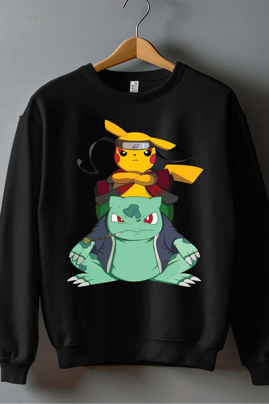 COULEUR:Noir|Sweat Col Rond Garçon | pika et compagnie Noir