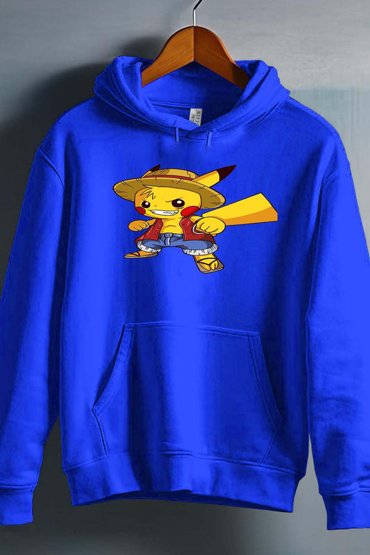 COULEUR:Bleu Roi|Sweat Capuche Garçon | pika one piece Bleu Roi