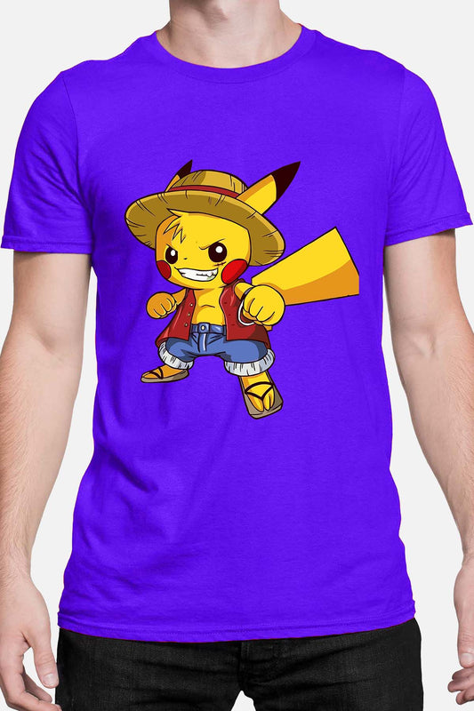 COULEUR:Bleu Roi|T-shirt Homme | pika one piece Bleu Roi
