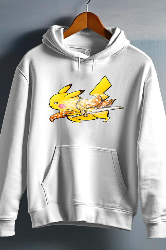 COULEUR:Blanc|Sweat Capuche Garçon | pika warrior Blanc