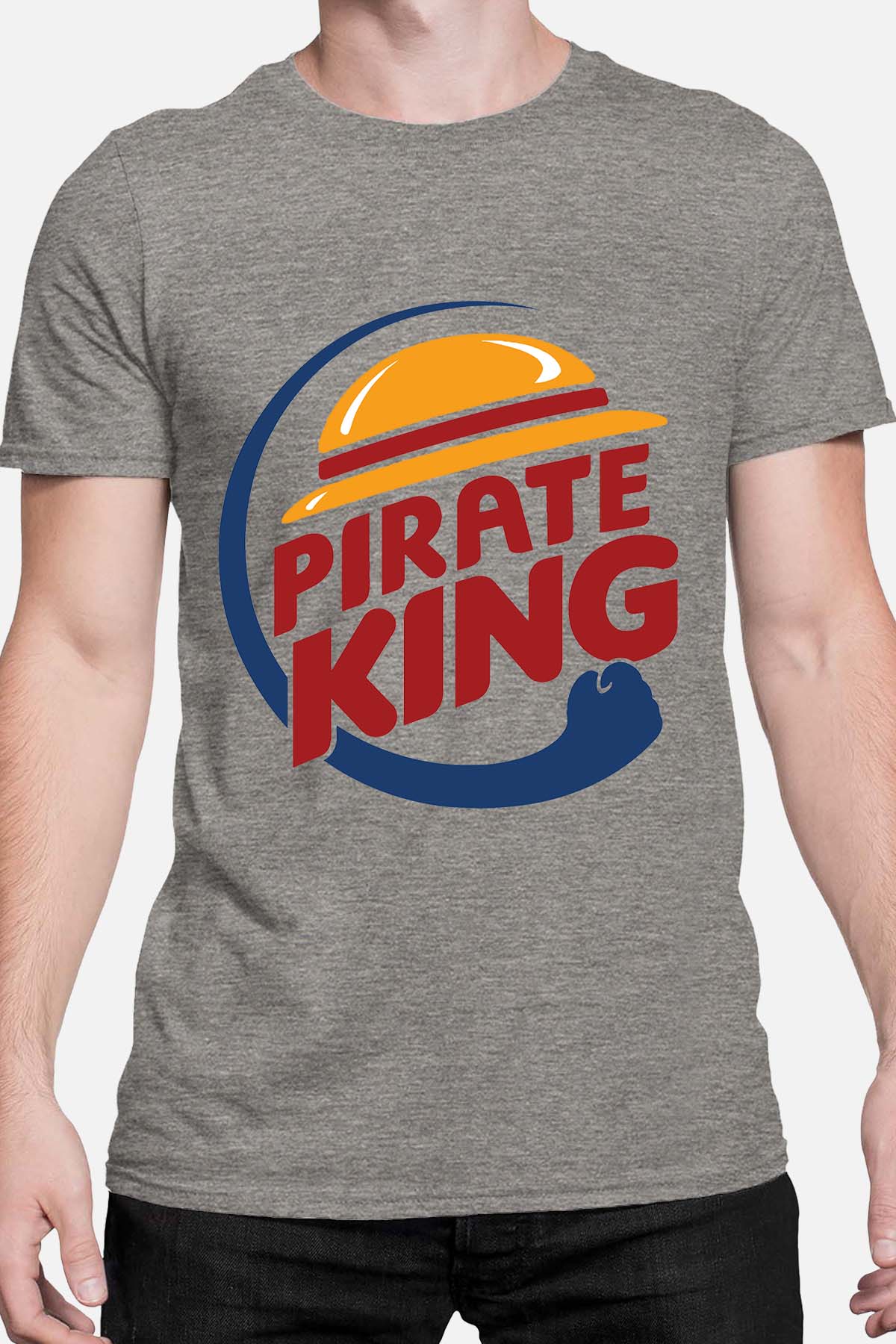 COULEUR:Gris|T-shirt Homme | pirate king Gris
