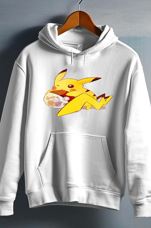 COULEUR:Blanc|Sweat Capuche Garçon | pokeball sacha pika Blanc