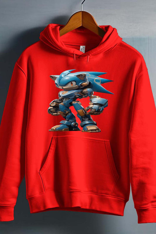 COULEUR:Rouge|Sweat Capuche Homme | sonibot Rouge