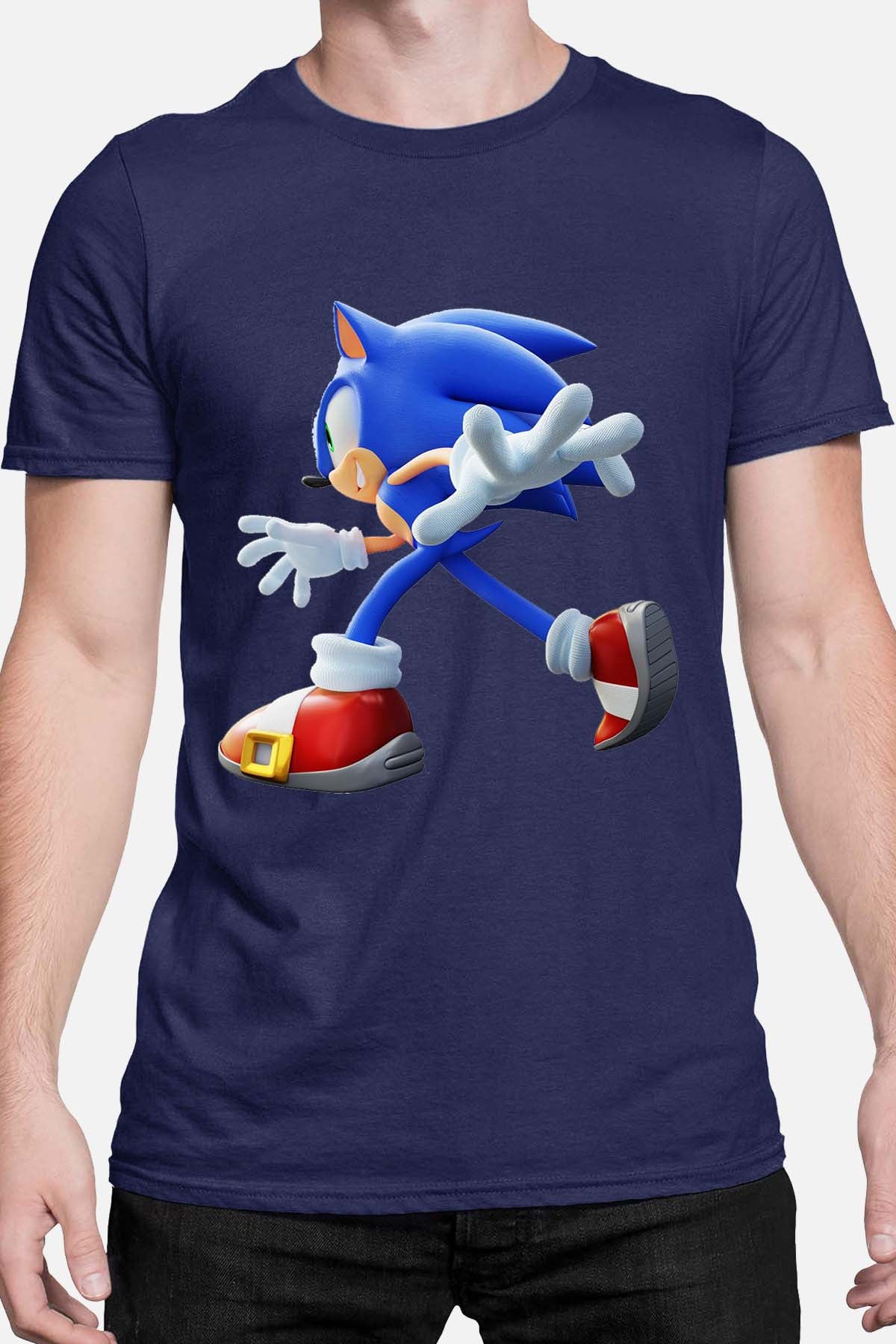 COULEUR:Marine|T-shirt Homme | sonic Run Marine
