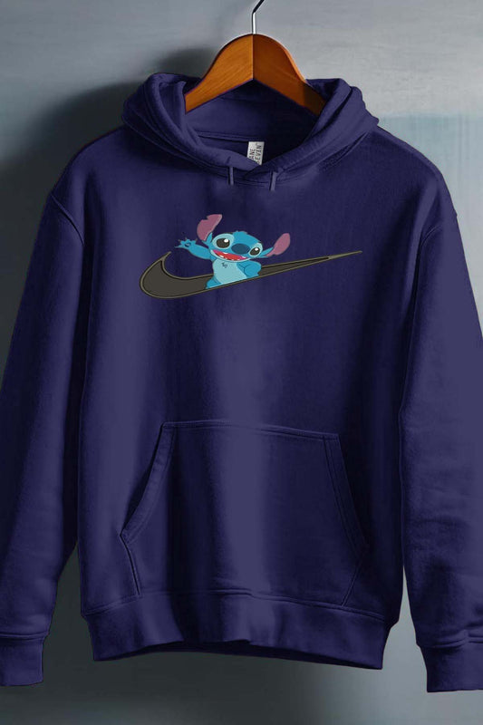 COULEUR:Marine|Sweat Capuche Garçon | stitch virgule nike Marine