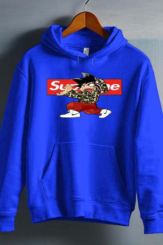 COULEUR:Bleu Roi|Sweat Capuche Homme | supreme dbz Bleu Roi
