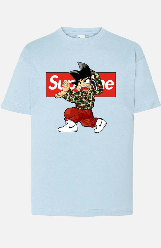 COULEUR:Bleu Ciel|T-shirt Garçon | supreme dbz Bleu Ciel
