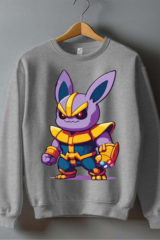 COULEUR:Gris|Sweat Col Rond Garçon | thanpoke Gris