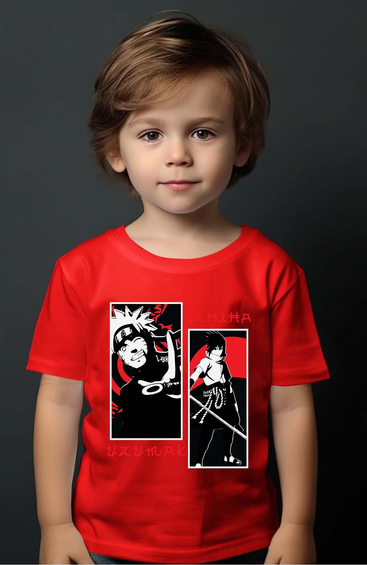 COULEUR:Rouge|T-shirt Garçon | uzu & uchiha Rouge