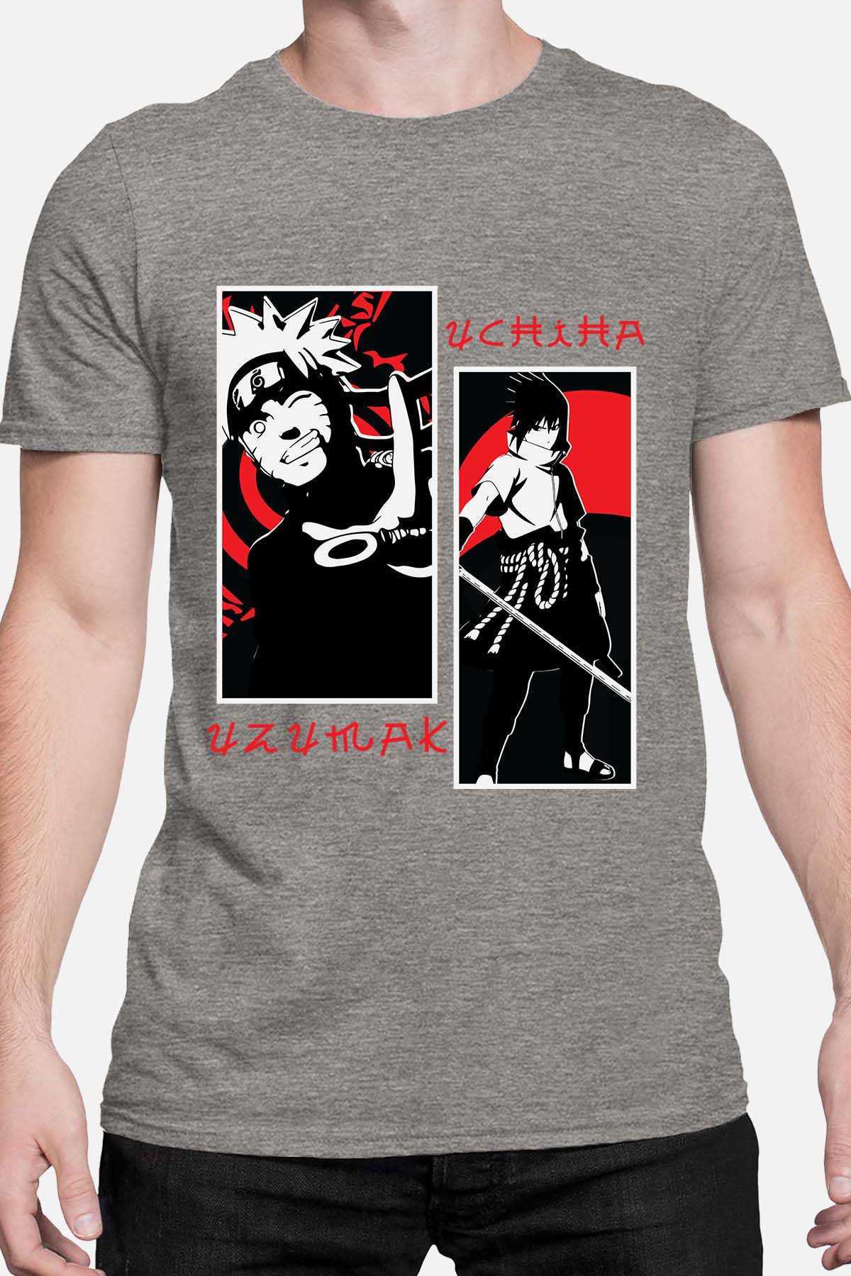 COULEUR:Gris|T-shirt Homme | uzu & uchiha Gris