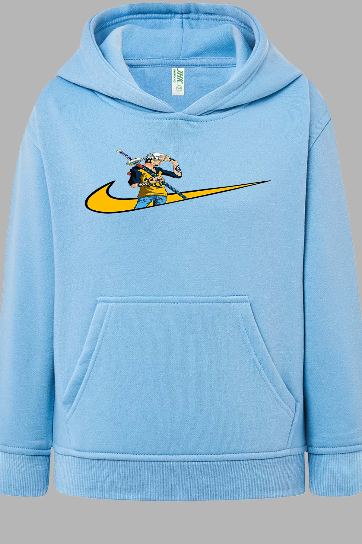 COULEUR:Bleu Ciel|Sweat Capuche Homme | virgule one piece Bleu Ciel