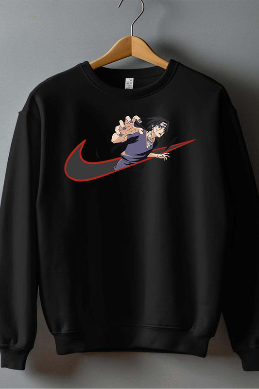 COULEUR:Noir|Sweat Col Rond Homme | virgule perso naruto 15 Noir
