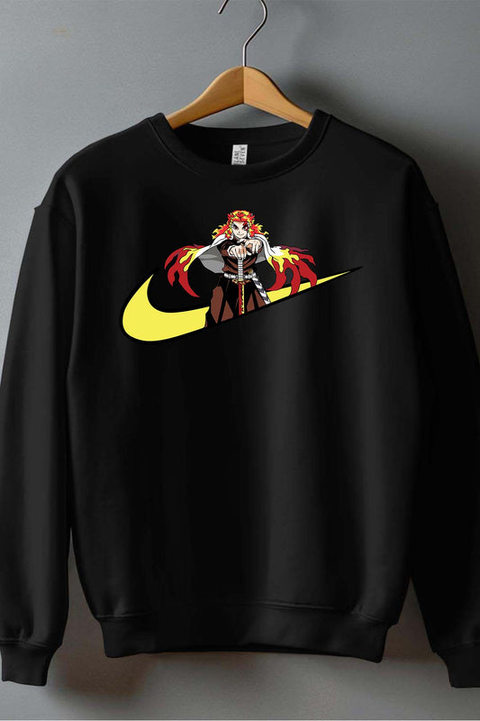 COULEUR:Noir|Sweat Col Rond Homme | virgule perso naruto 3 Noir