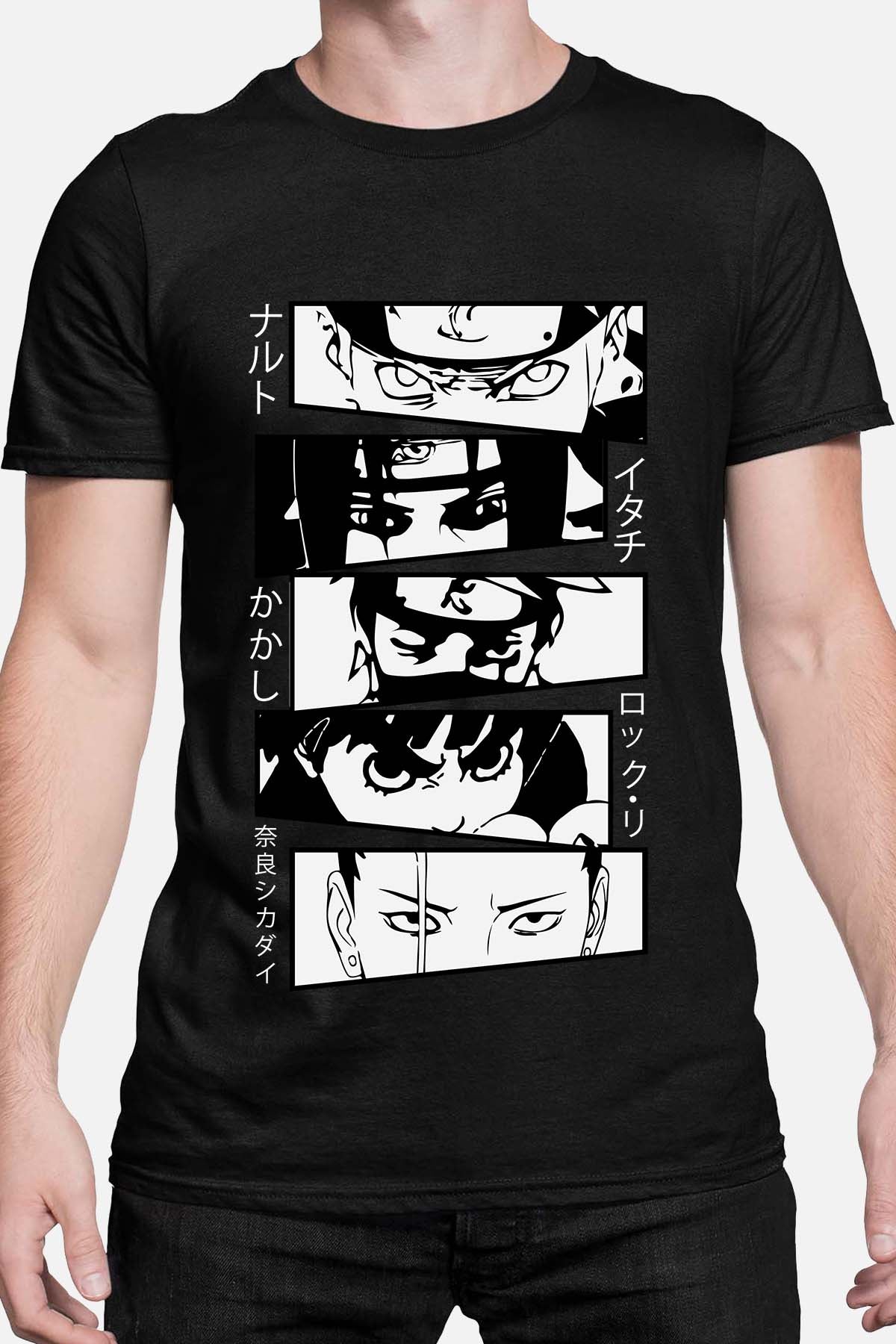 COULEUR:Noir|T-shirt Homme | visage naruto Noir