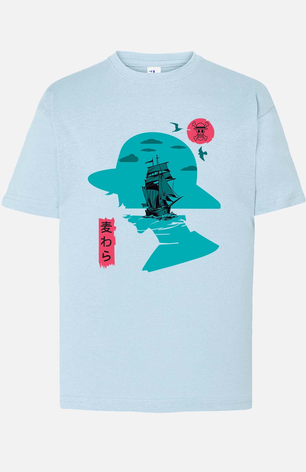 COULEUR:Bleu Ciel|T-shirt Garçon | 1PIECE Head Horizon Bleu Ciel