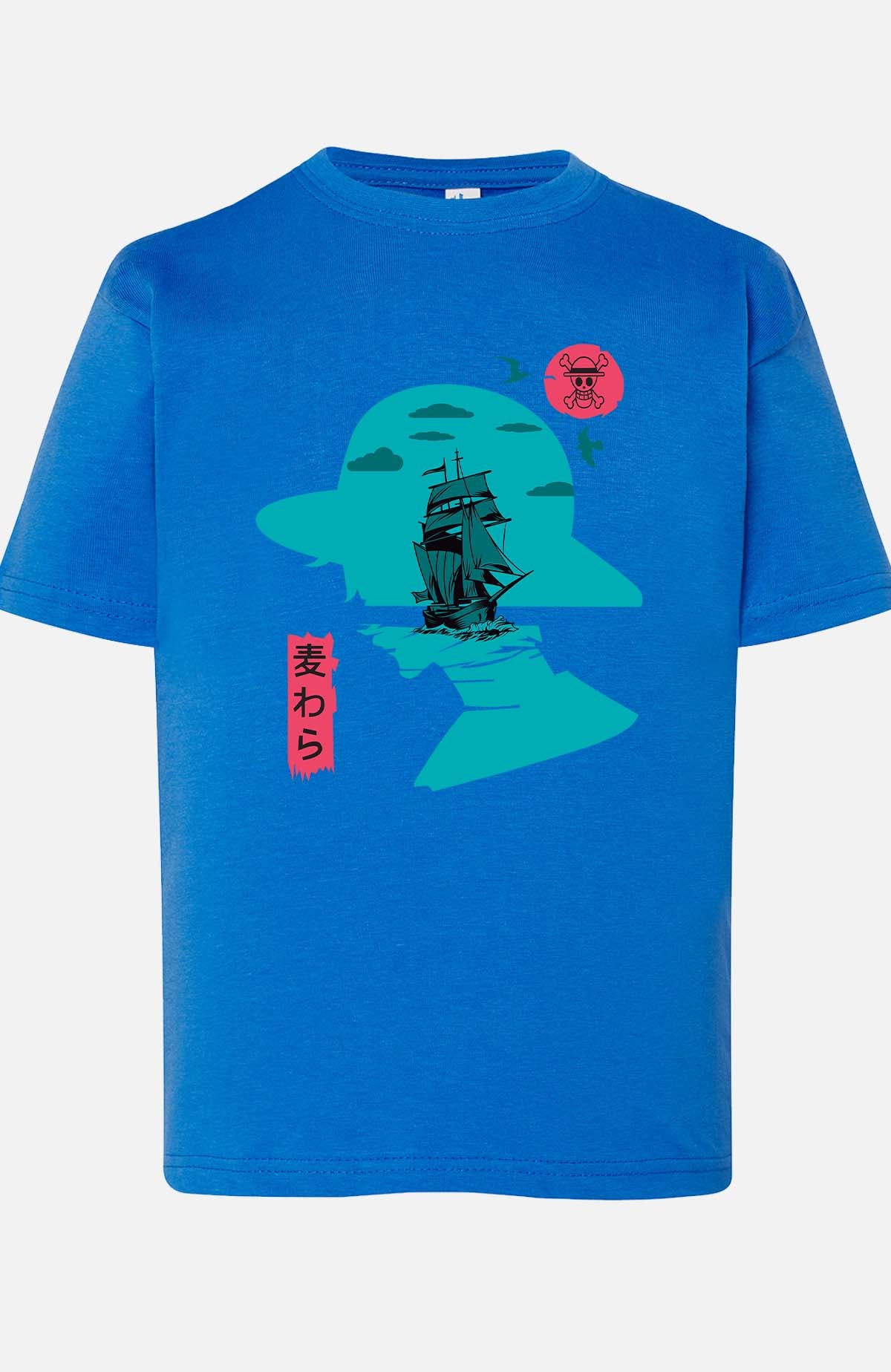 COULEUR:Bleu Roi|T-shirt Garçon | 1PIECE Head Horizon Bleu Roi