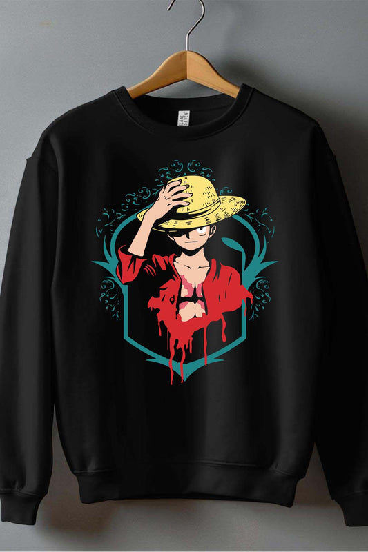 COULEUR:Noir|Sweat Col Rond Garçon | 1ne Piece AVR 04 Noir