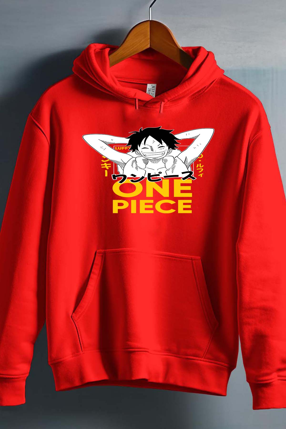 COULEUR:Rouge|Sweat Capuche Garçon | 1ne Piece AVR 06 Rouge