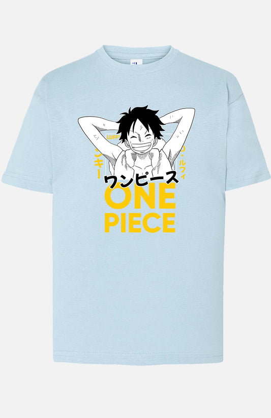 COULEUR:Bleu Ciel|T-shirt Garçon | 1ne Piece AVR 06 Bleu Ciel