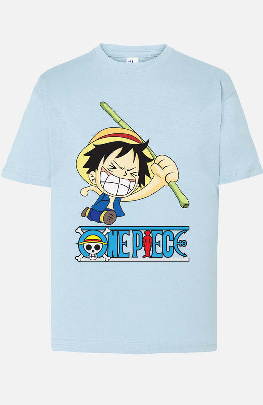 COULEUR:Bleu Ciel|T-shirt Garçon | 1ne Piece AVR 07 Bleu Ciel