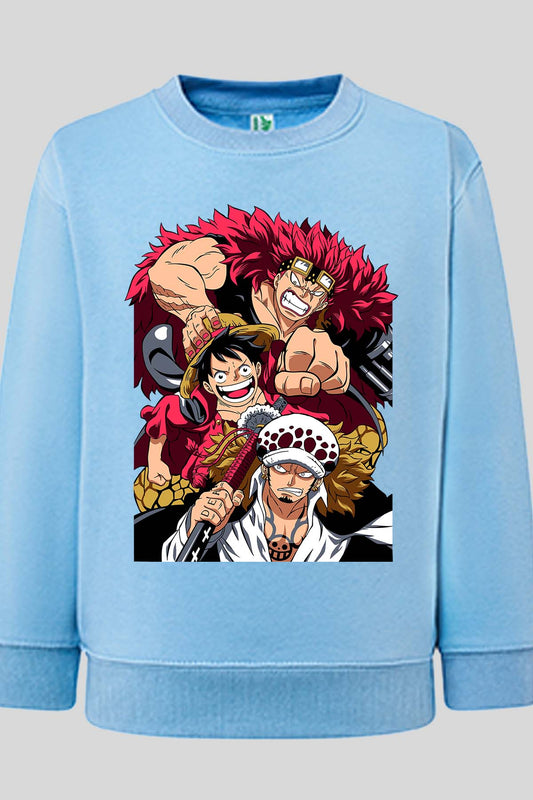 COULEUR:Bleu Ciel|Sweat Col Rond Garçon | 1ne Piece AVR 11 Bleu Ciel
