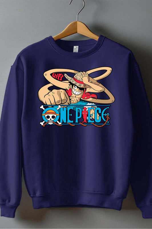 COULEUR:Marine|Sweat Col Rond Homme | 1ne Piece AVR 12 Marine