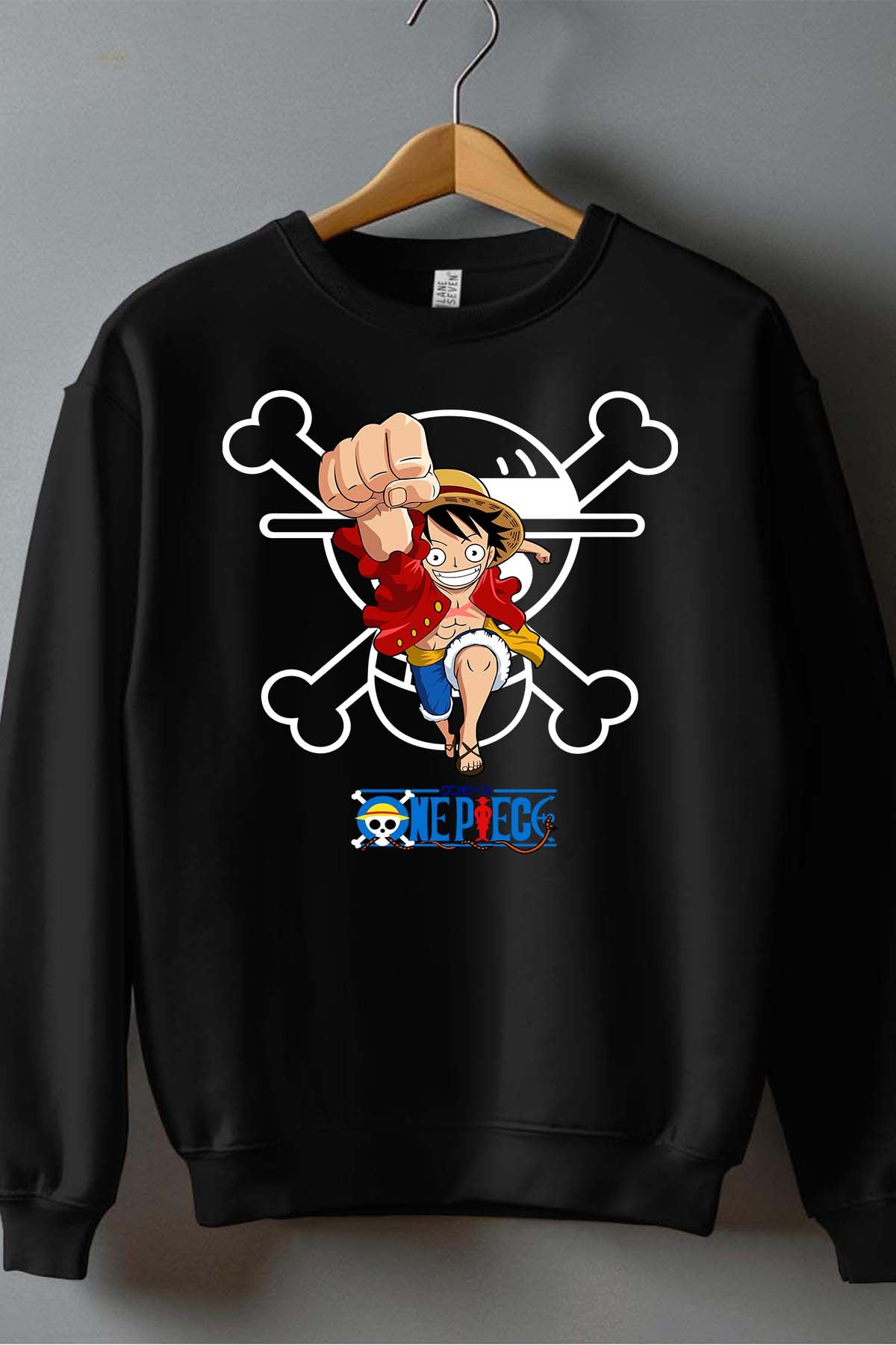 COULEUR:Noir|Sweat Col Rond Garçon | 1ne Piece AVR 13 Noir