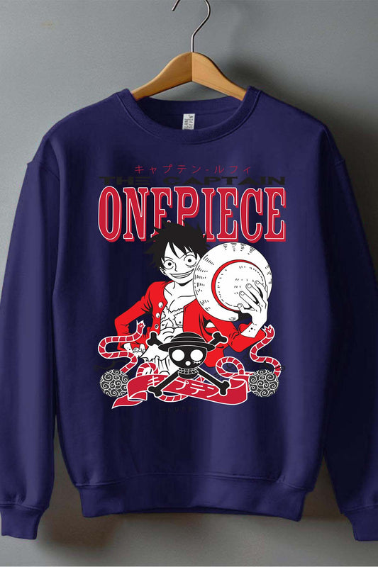 COULEUR:Marine|Sweat Col Rond Homme | 1ne Piece AVR 15 Marine