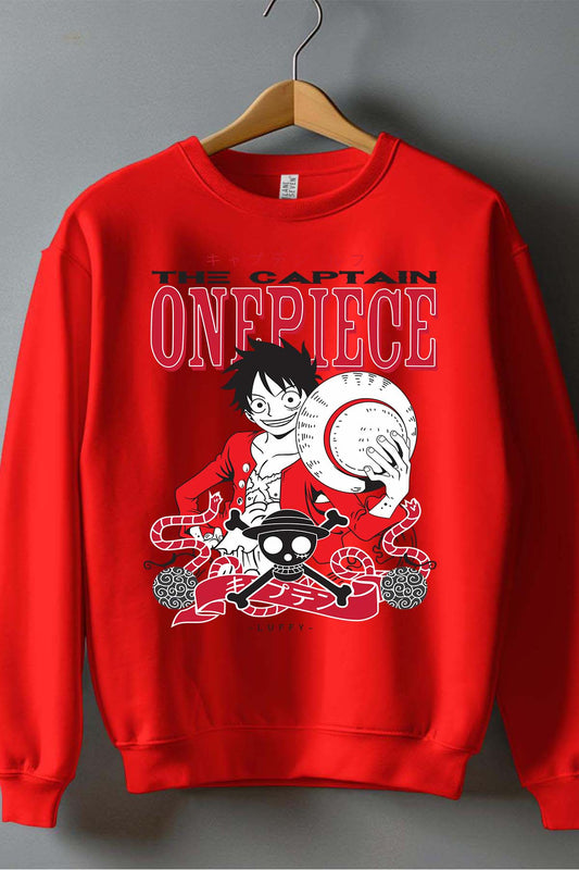COULEUR:Rouge|Sweat Col Rond Homme | 1ne Piece AVR 15 Rouge