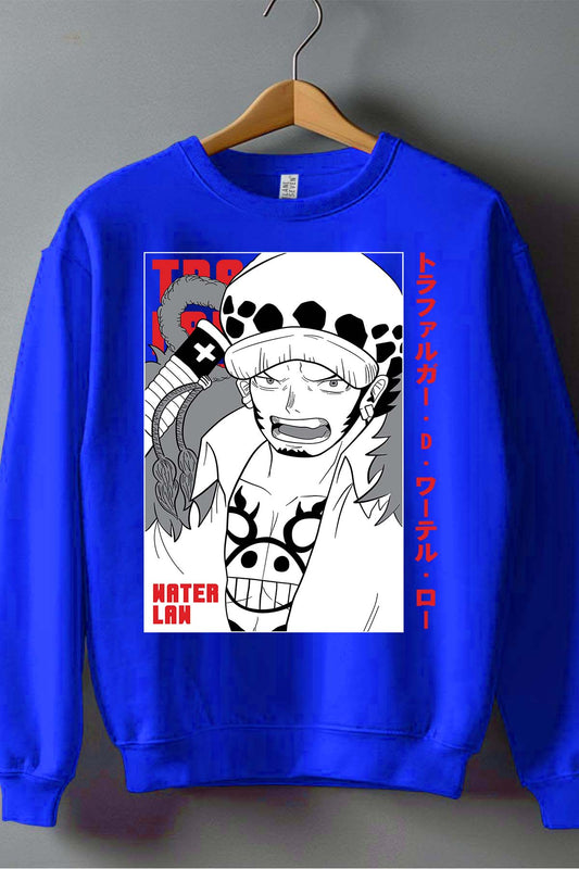 COULEUR:Bleu Roi|Sweat Col Rond Garçon | 1ne Piece AVR 18 Bleu Roi