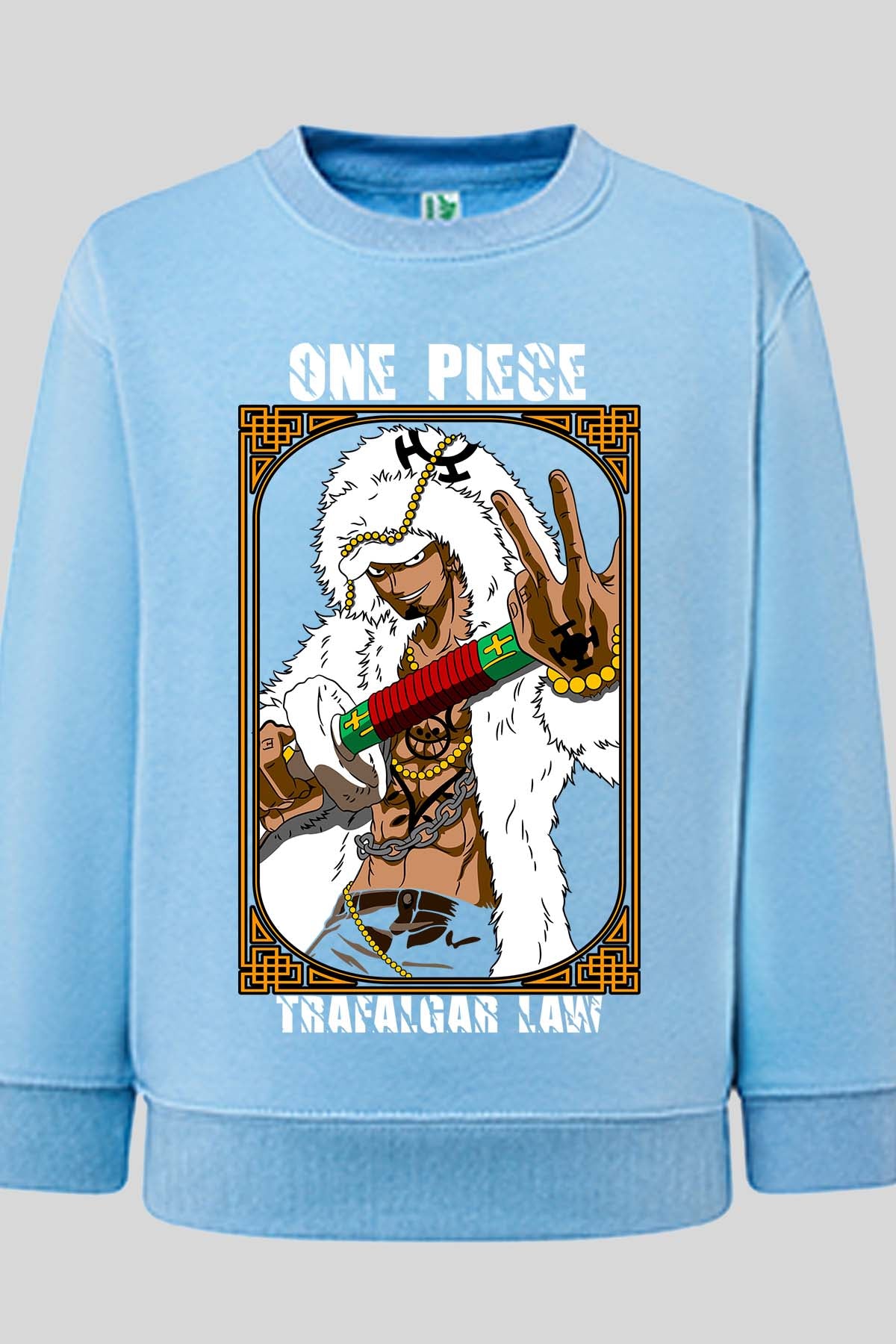 COULEUR:Bleu Ciel|Sweat Col Rond Garçon | 1ne Piece AVR 19 Bleu Ciel