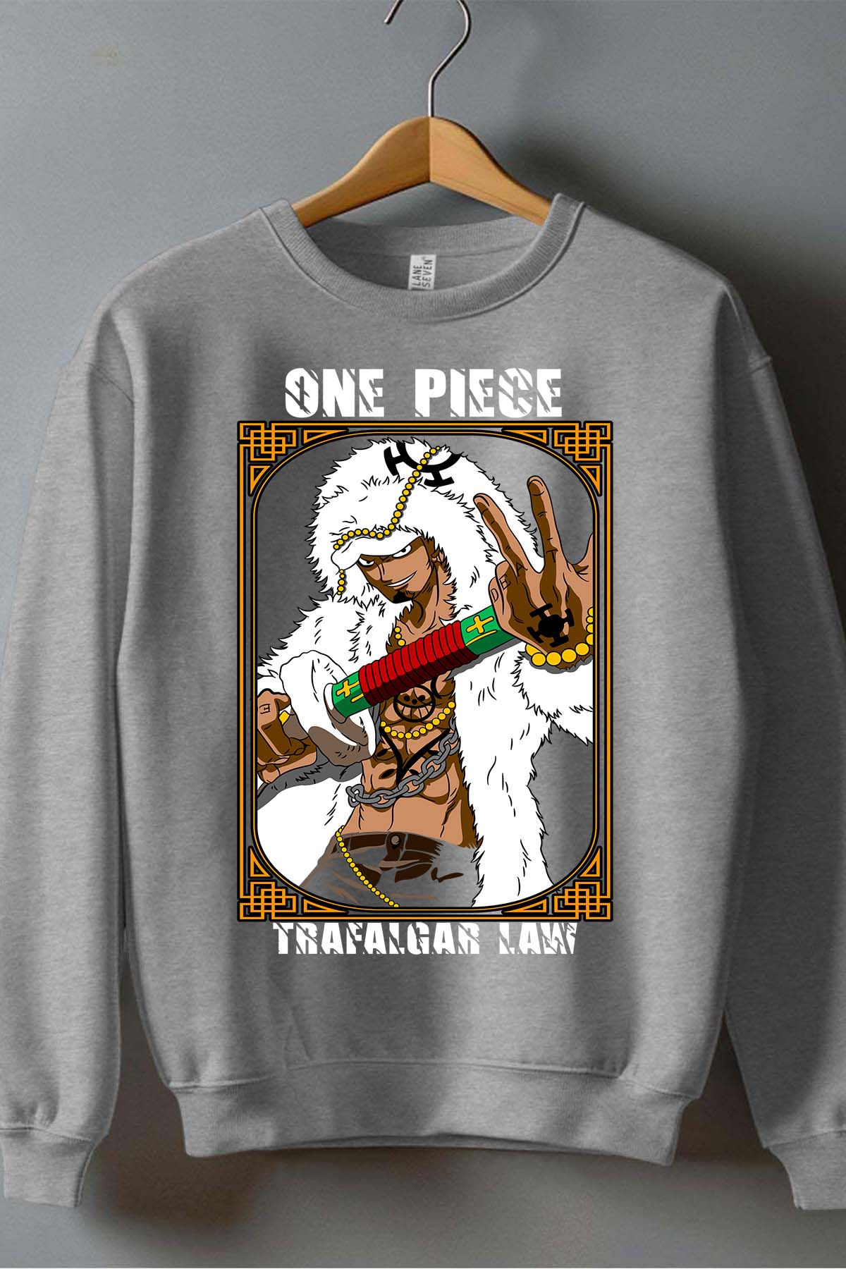 COULEUR:Gris|Sweat Col Rond Garçon | 1ne Piece AVR 19 Gris