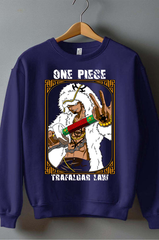 COULEUR:Marine|Sweat Col Rond Garçon | 1ne Piece AVR 19 Marine