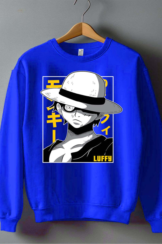 COULEUR:Bleu Roi|Sweat Col Rond Garçon | 1ne Piece AVR 20 Bleu Roi