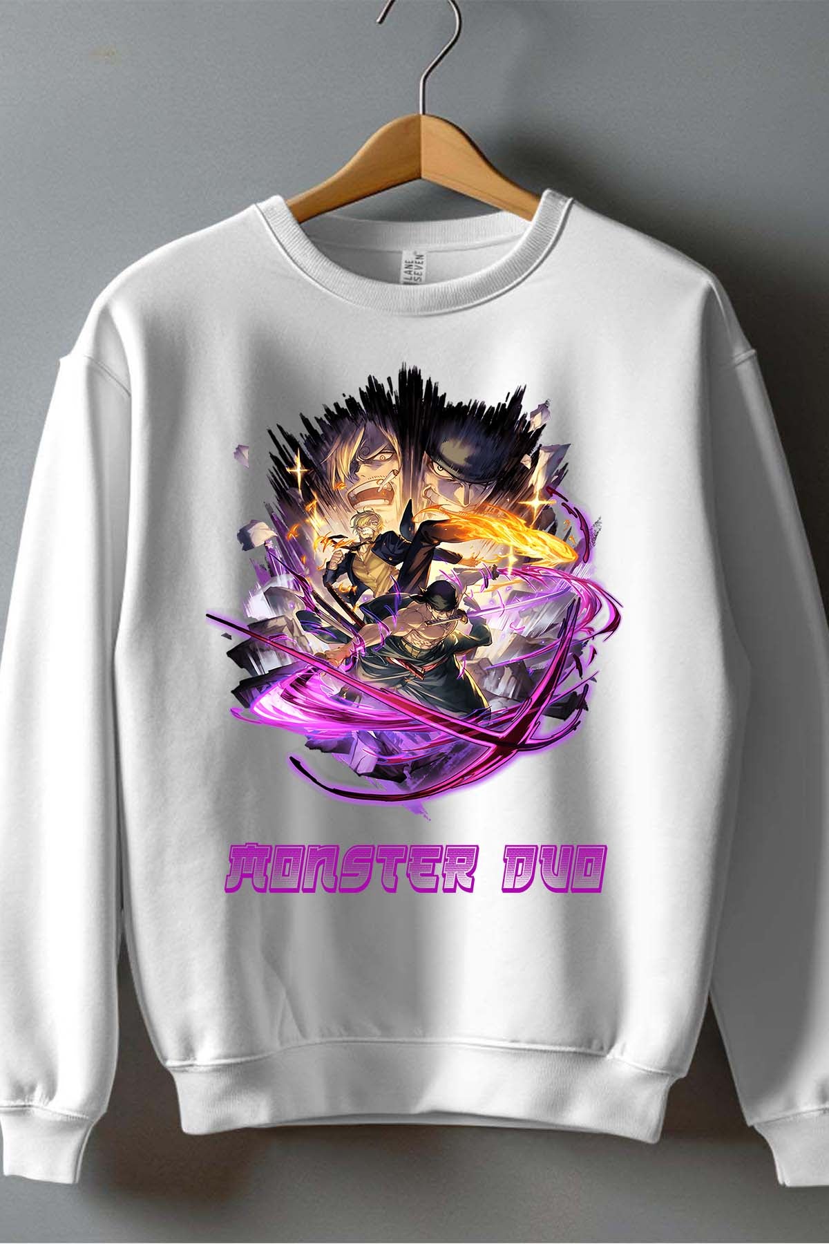COULEUR:Blanc|Sweat Col Rond Garçon | 1ne Piece AVR 24 Blanc