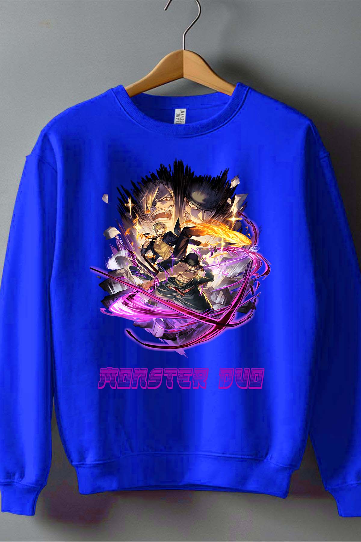 COULEUR:Bleu Roi|Sweat Col Rond Garçon | 1ne Piece AVR 24 Bleu Roi