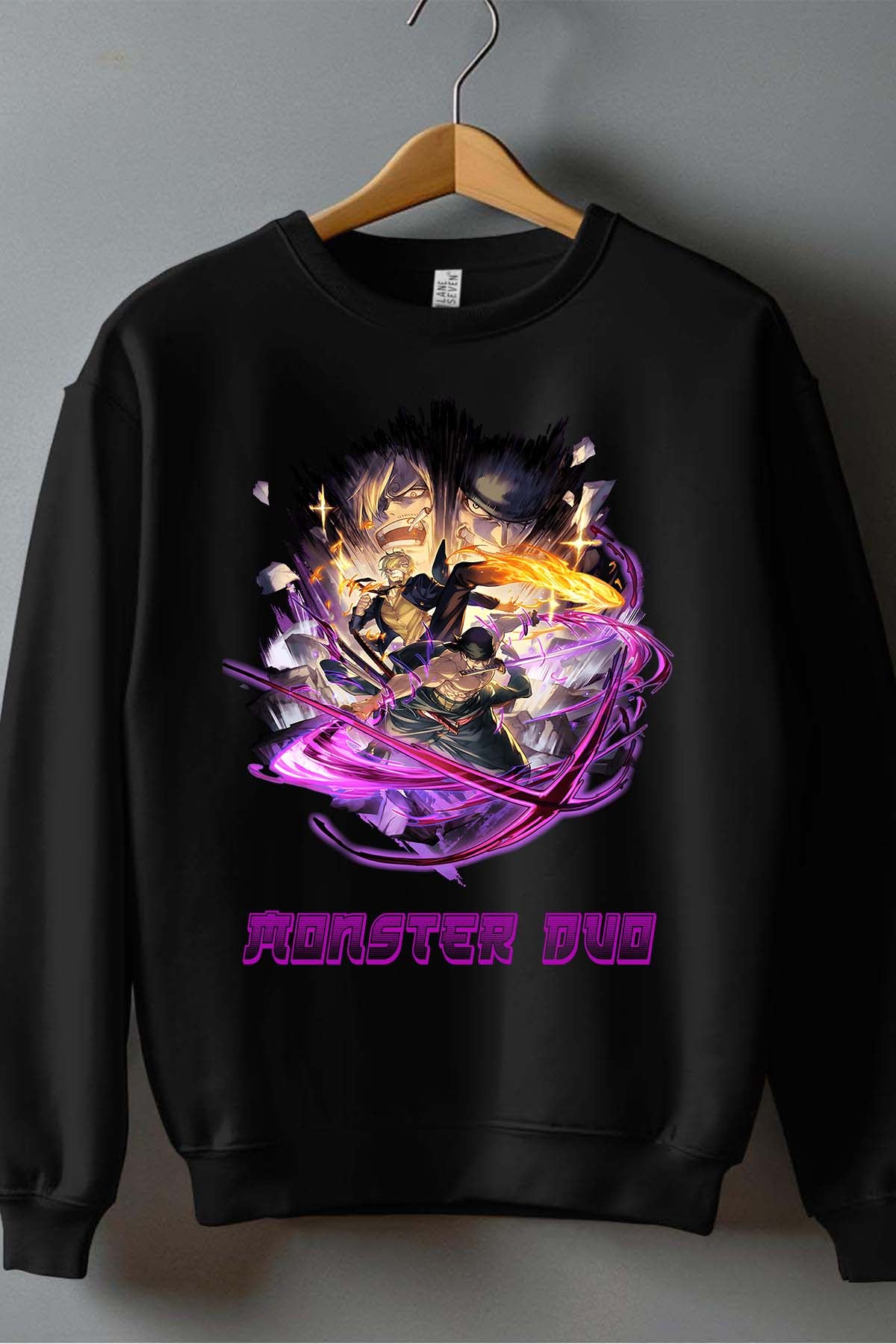 COULEUR:Noir|Sweat Col Rond Garçon | 1ne Piece AVR 24 Noir