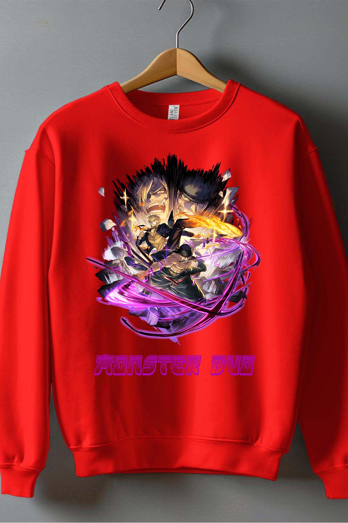COULEUR:Rouge|Sweat Col Rond Garçon | 1ne Piece AVR 24 Rouge