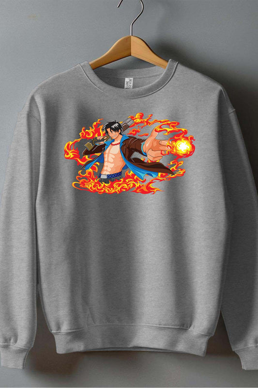 COULEUR:Gris|Sweat Col Rond Garçon | 1ne Piece AVR 25 Gris