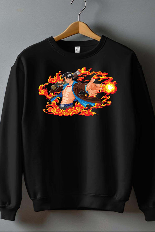 COULEUR:Noir|Sweat Col Rond Garçon | 1ne Piece AVR 25 Noir
