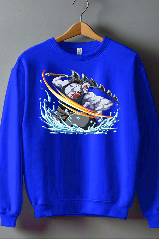 COULEUR:Bleu Roi|Sweat Col Rond Homme | 1ne Piece AVR 28 Bleu Roi
