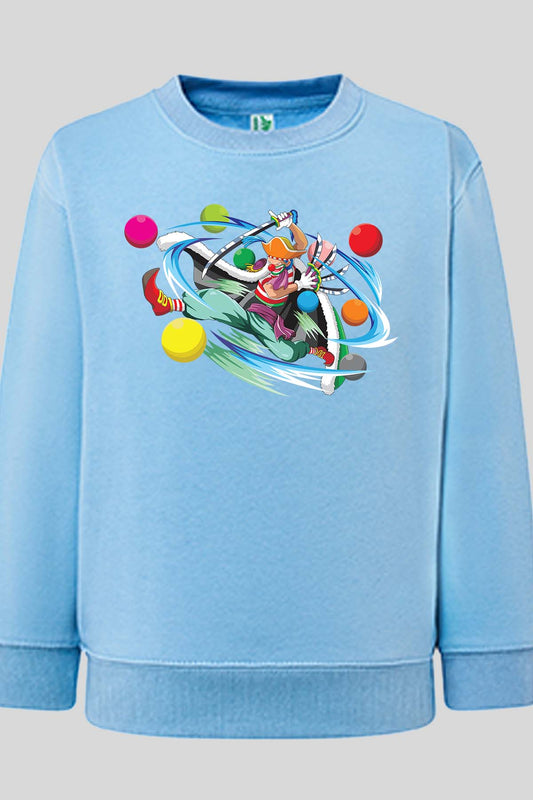 COULEUR:Bleu Ciel|Sweat Col Rond Garçon | 1ne Piece AVR 29 Bleu Ciel
